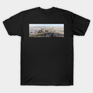 Paris panorama view from Eiffel Tower T-Shirt